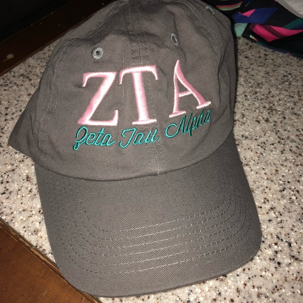 Embroidered Zeta Tau Alpha Hat, perfect condition